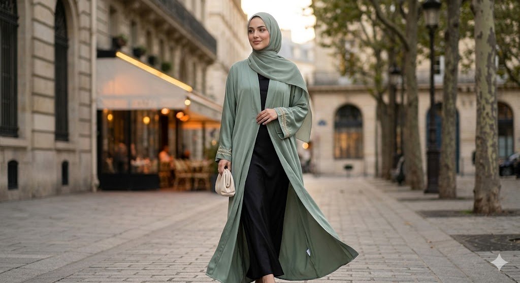 The Ethereal Open Abaya